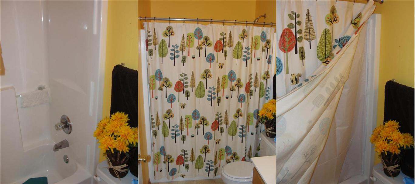 Deluxe Shower Curtain Kit installed at Reuben's house