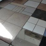 Mirror Tile on kitchen floor