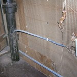 BX through plumbing vent