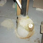 Caulked drain