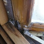 Condensation Staining at window Condensation Staining at window