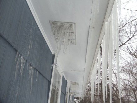 Ice filled soffit