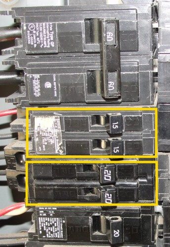 Tandem circuit breakers