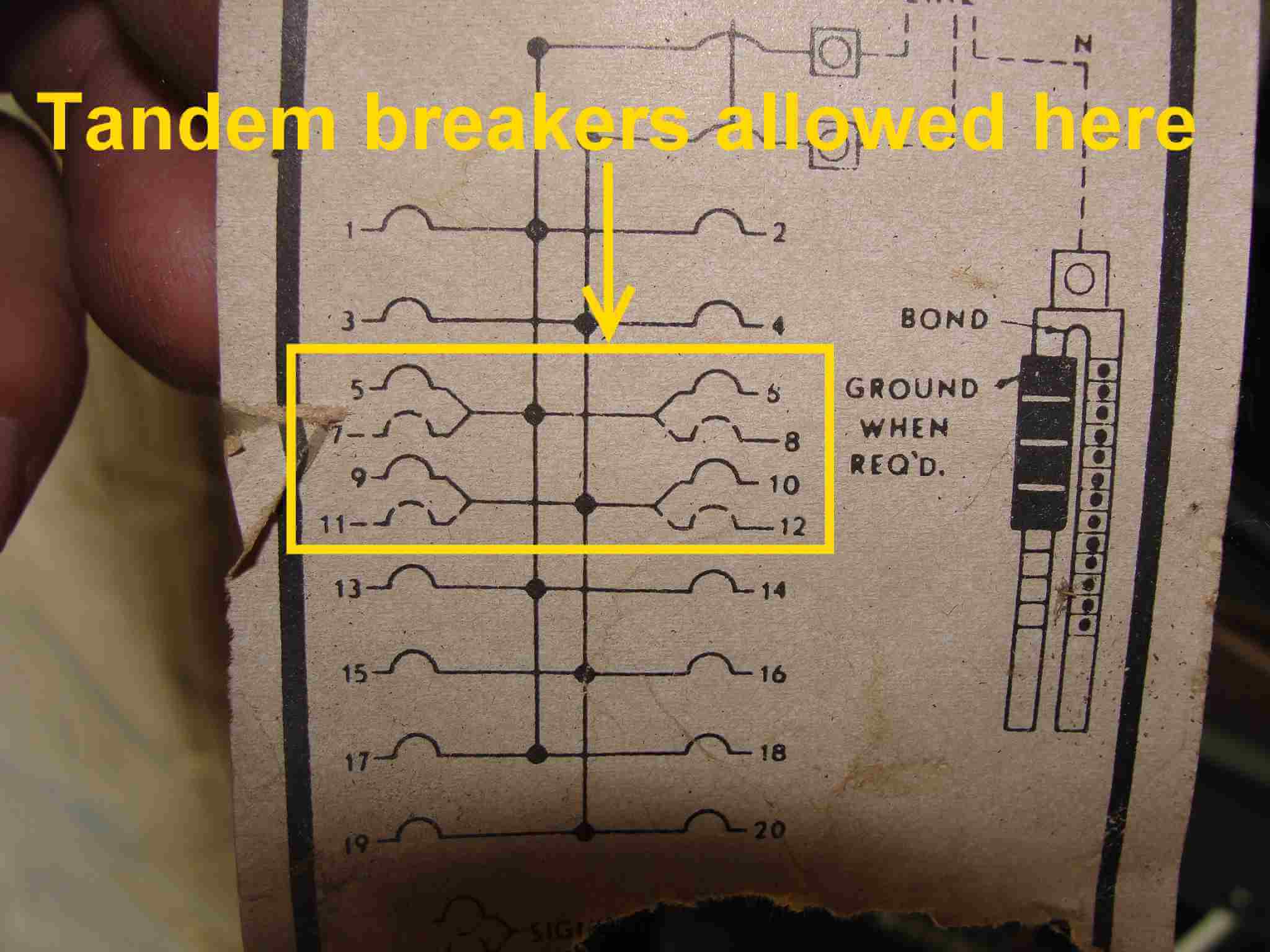 Tandem Breaker - Box Incompatible? - Electrical - DIY Chatroom Home