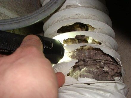 Clogged Dryer Duct