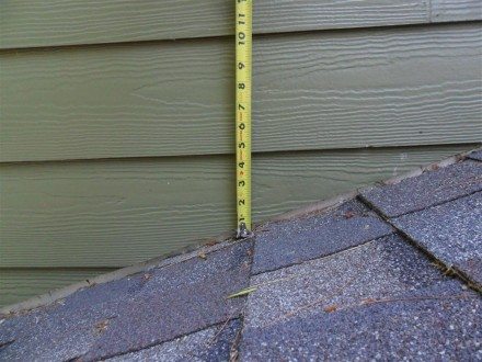 Exterior - siding too close to shingles