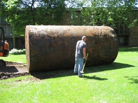 Oil tank removed 4