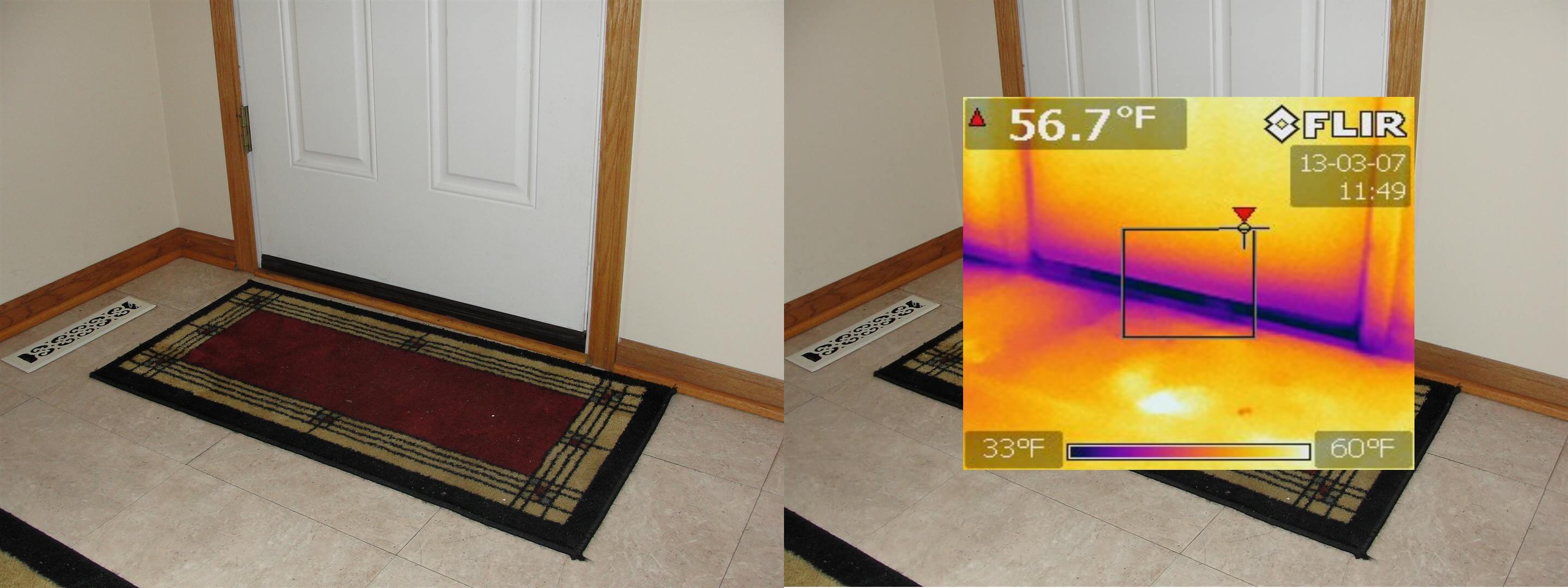 What can you do if a heating vent is leaking air?