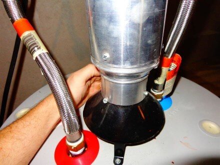 Testing draft at water heater