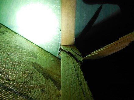 Attic - damaged truss 3