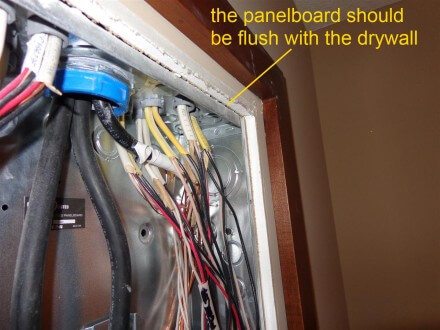 Electrical - panelboard recessed