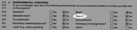 Old radon question