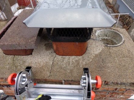 Missing top flue section