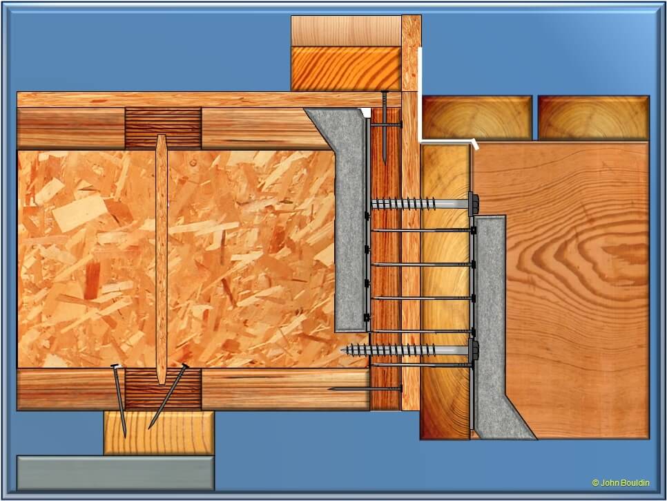 Upside-down joist hanger (crude diagram)