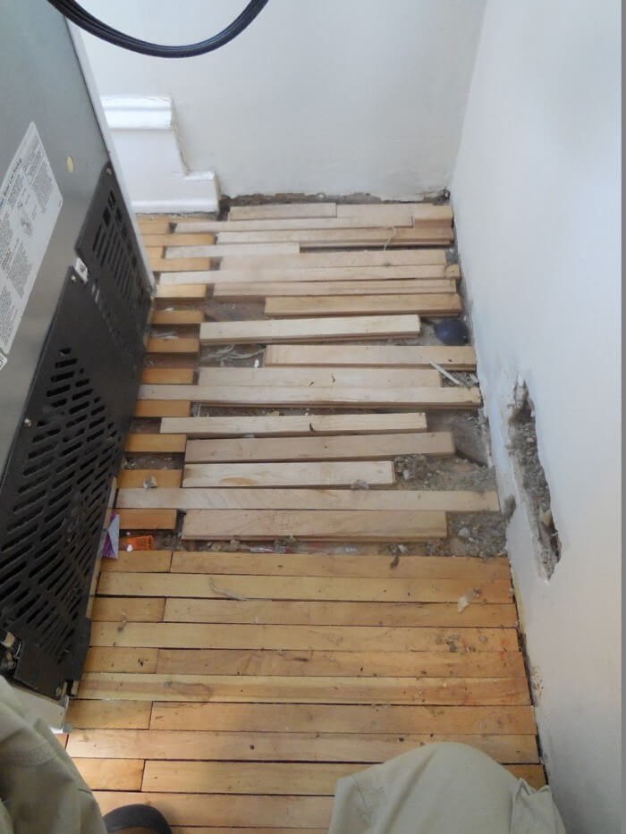 Hardwood floor repairs