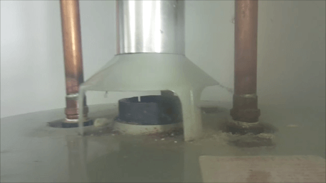 backdrafting water heater