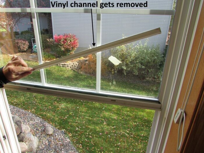 Vinyl channel removed