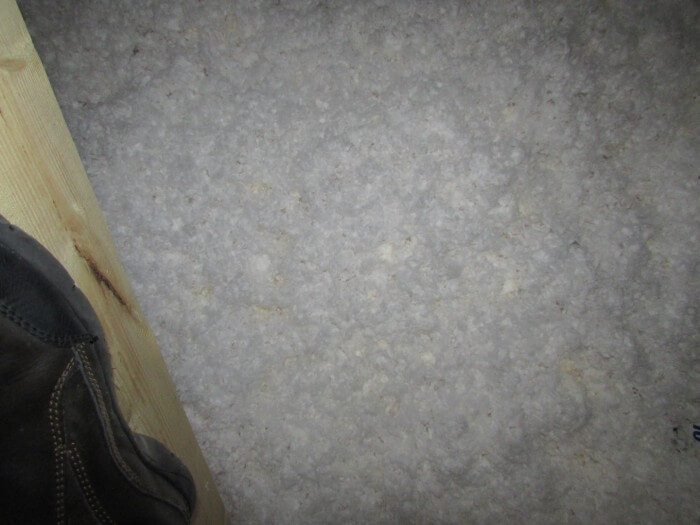 Attic - drip marks on insulation