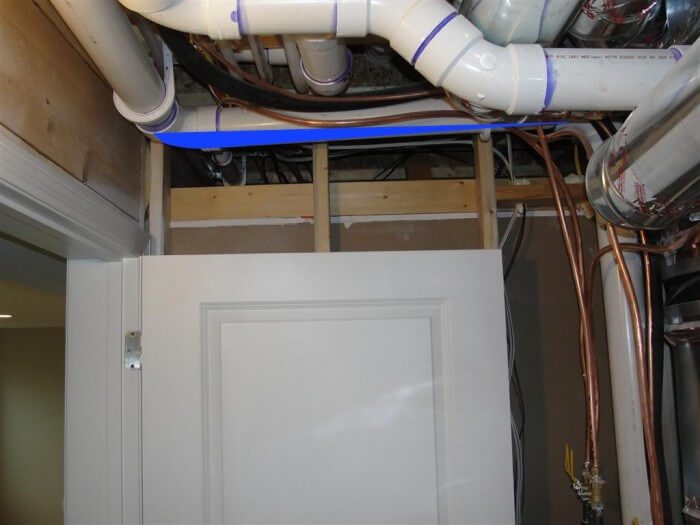 HVAC - backpitched furnace vent