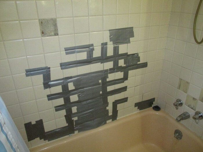 Duct tape wall